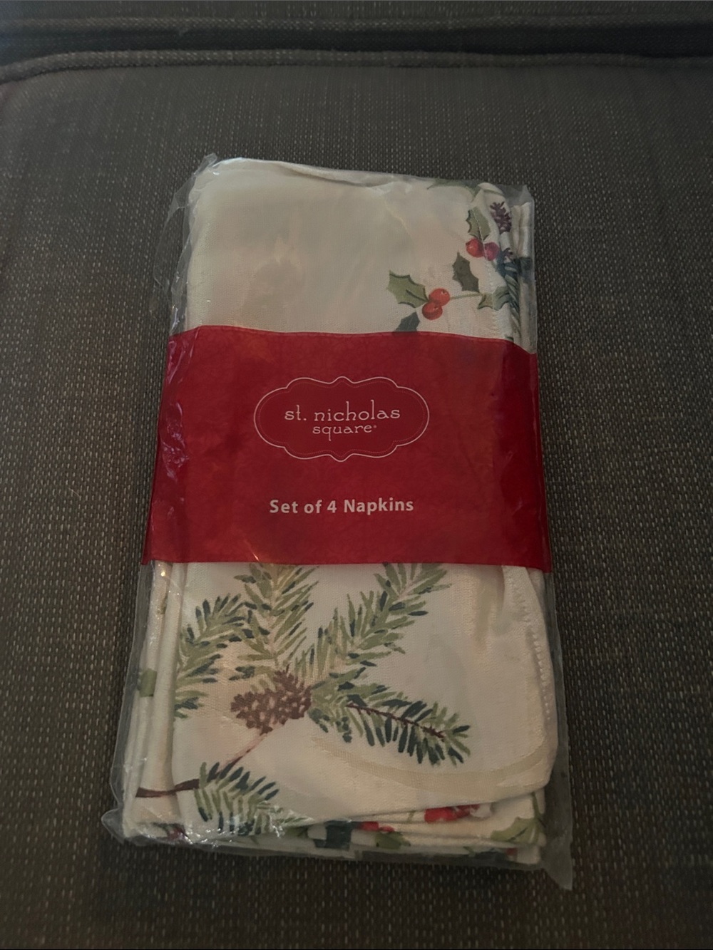 St Nicholas Square set of 4 Christmas Napkins